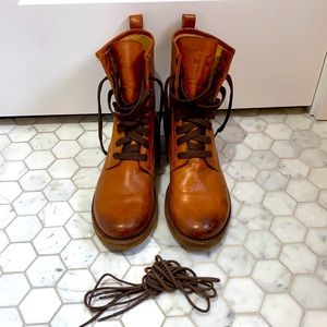 Frye Brown Leather Boots 9.5